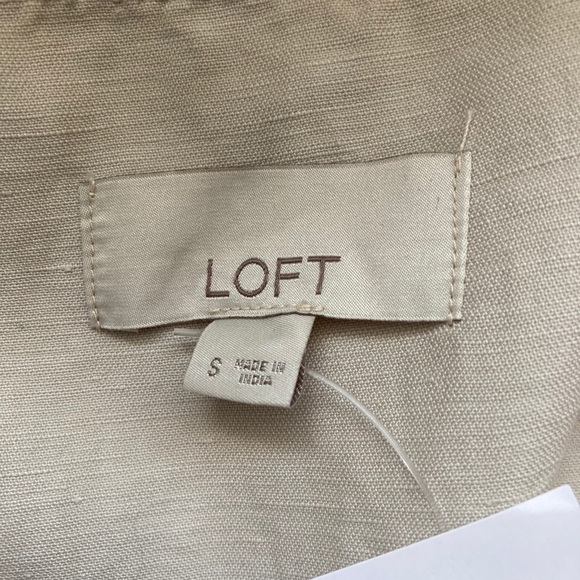 NWT Loft Linen Blend Lightweight Jacket Sz Small - Picture 11 of 11